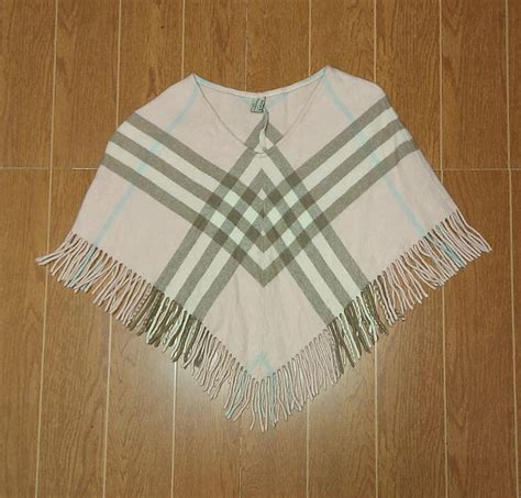 authentic burberry poncho.